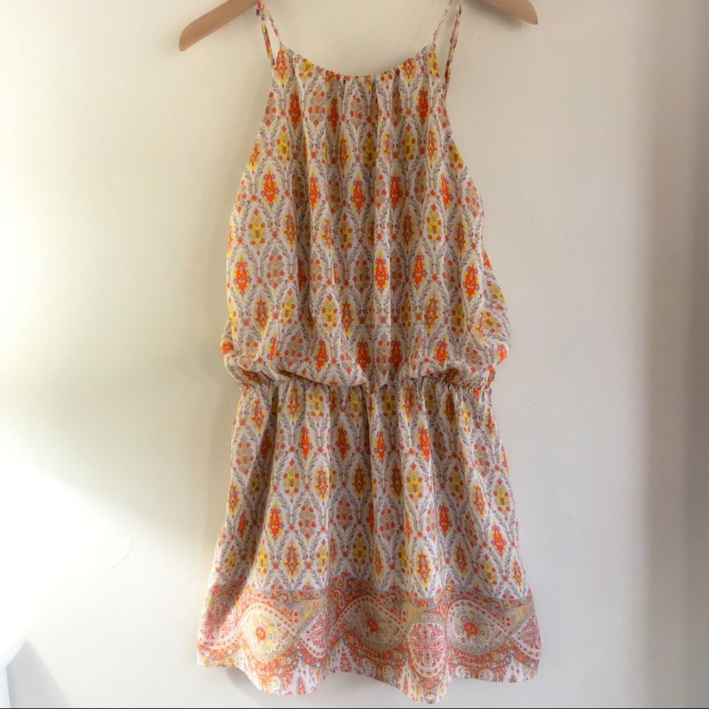 Sanctuary mini dress spaghetti strap elastic waist